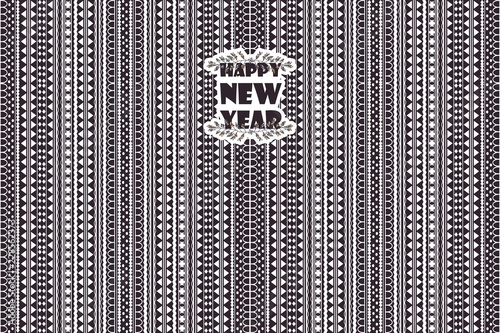 minimalistic pattern of arrows and elements for the new year.