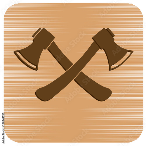 The ax icon. Axe symbol