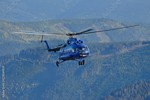 Fototapeta Naklejka Na Ścianę i Meble -  MI-8 -helicopter in action.