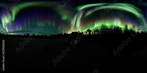 Polar Lights Over Lappland, Kiruna V, Sweden