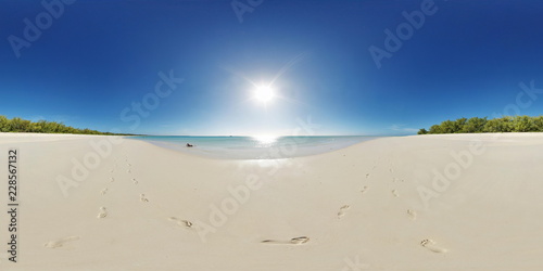 Ouvea Paradis Beach Footprints, Ouvea, New Caledonia