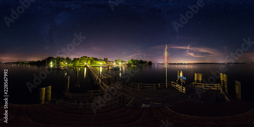 Utting Ammersee At Night, Utting Am Ammersee, Germany photo