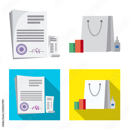 Vector illustration of pharmacy and hospital logo. Set of pharmacy and business vector icon for stock.
