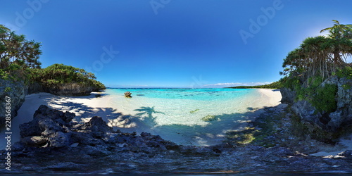 Secluded Beach Lifou, Mu, New Caledonia photo