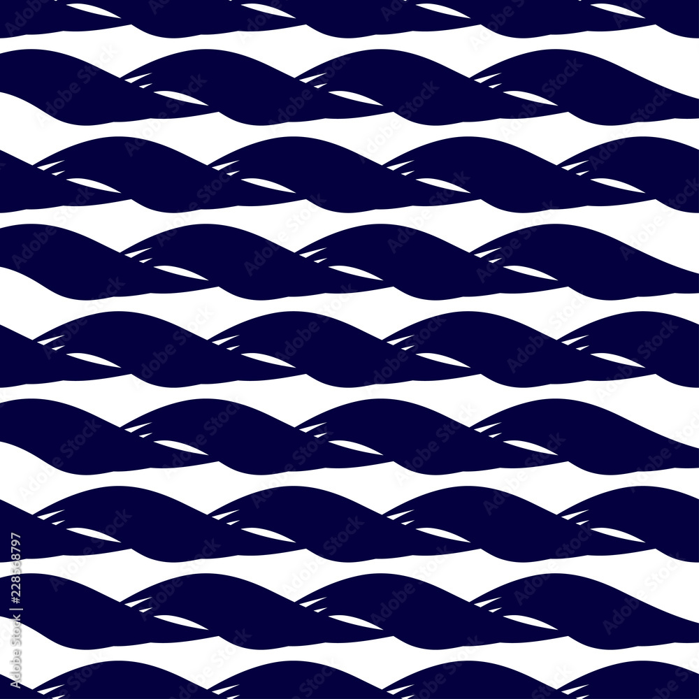 Obraz premium Waves. The sea, the water. Silhouette. Background, wallpaper, seamless. On a white background.
