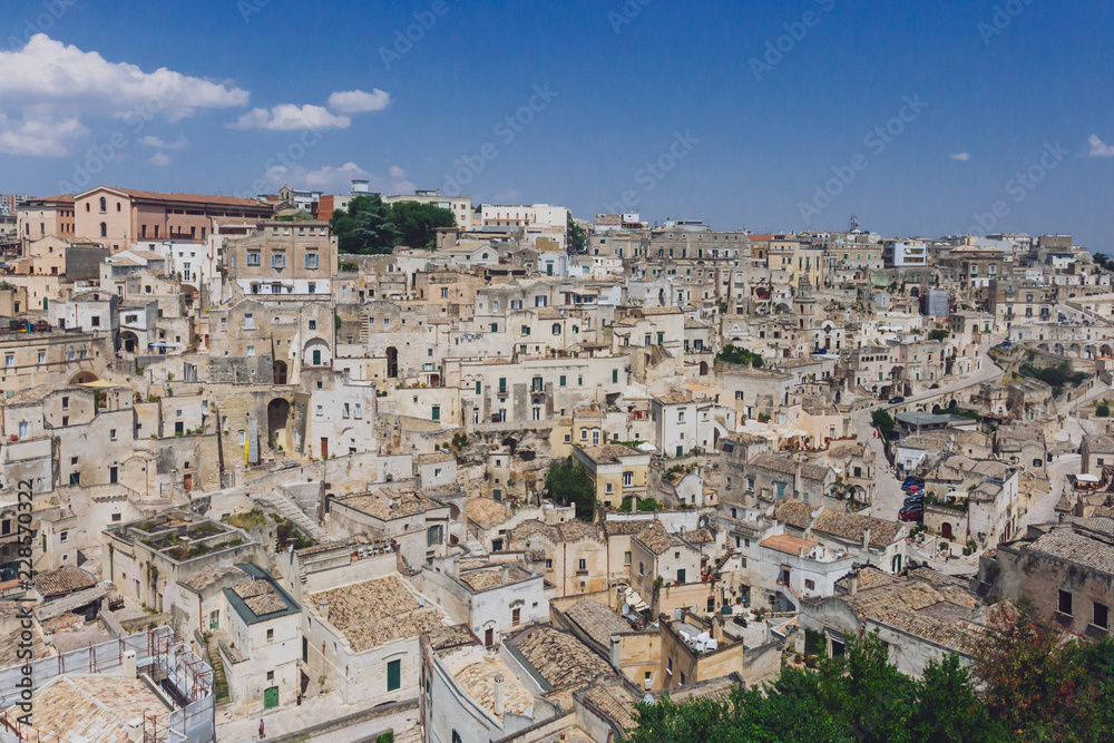 Streets of the sassi of Matera, Italy