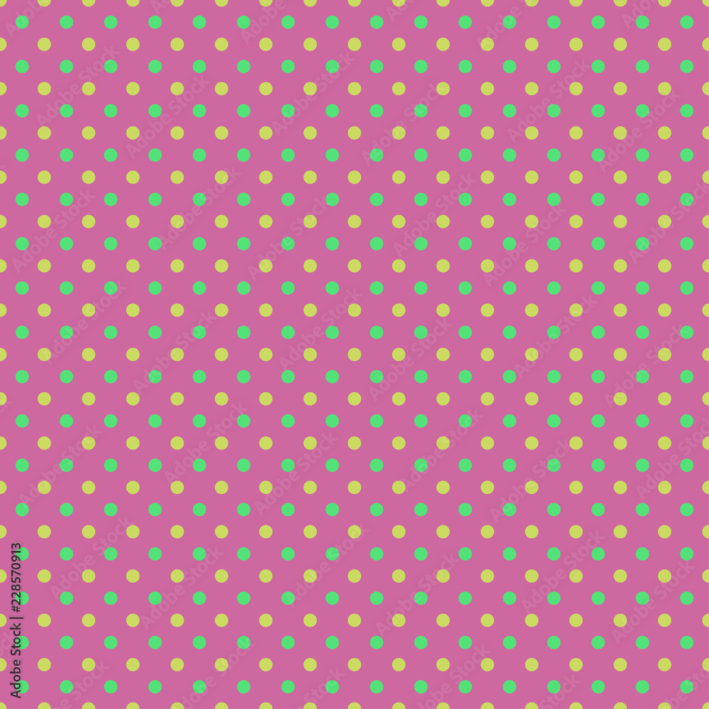 Seamless multicolored pattern. Dotted background. Abstract geometric wallpaper of the surface. Print for polygraphy, posters, t-shirts and textiles. Doodle for design. Vintage and retro style