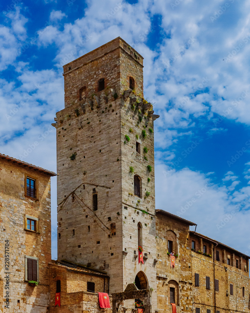 Medieval towers and architecture of San Gimignano, Italy