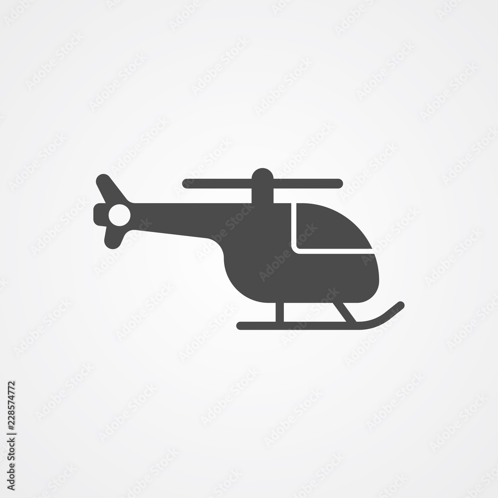 Helicopter vector icon sign symbol Helicopter vector icon sign symbol