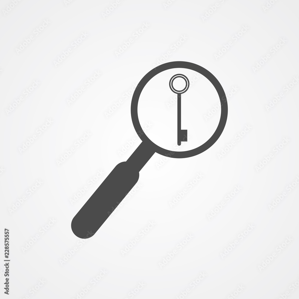 Search password vector icon sign symbol Search password vector icon sign symbol