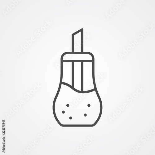 Sugar dispenser vector icon sign symbol