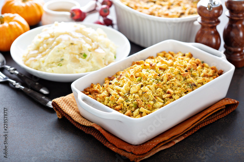 Εκτύπωση καμβά Traditional stuffing for Thanksgiving