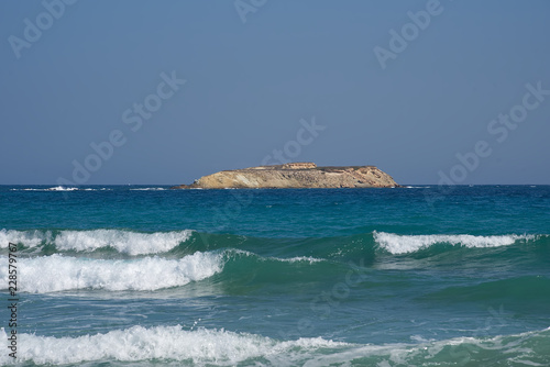 Vrachonisida Kteni bay - Paros coastline and beach - Cyclades Island - Greece photo