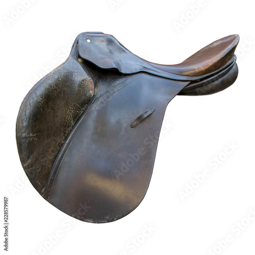 Obraz na płótnie Old leather Jumping saddle