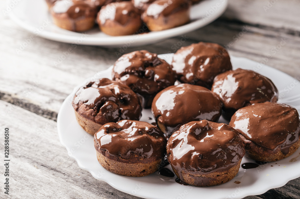Chocolate homemade muffins Chocolate homemade muffins