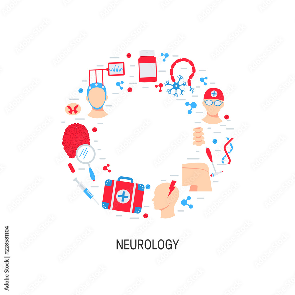 Neurology vector concept