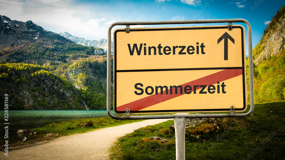 Schild 379 - Winterzeit