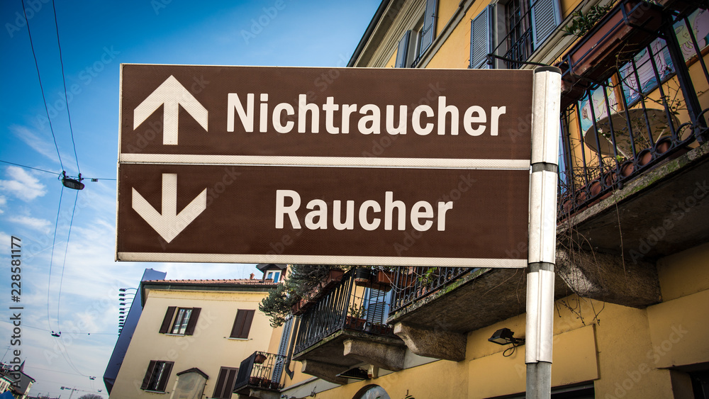 Fototapeta premium Schild 384 - Nichtraucher