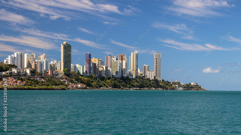 Fototapeta premium Skyline of Salvador, Bahia, Brazil