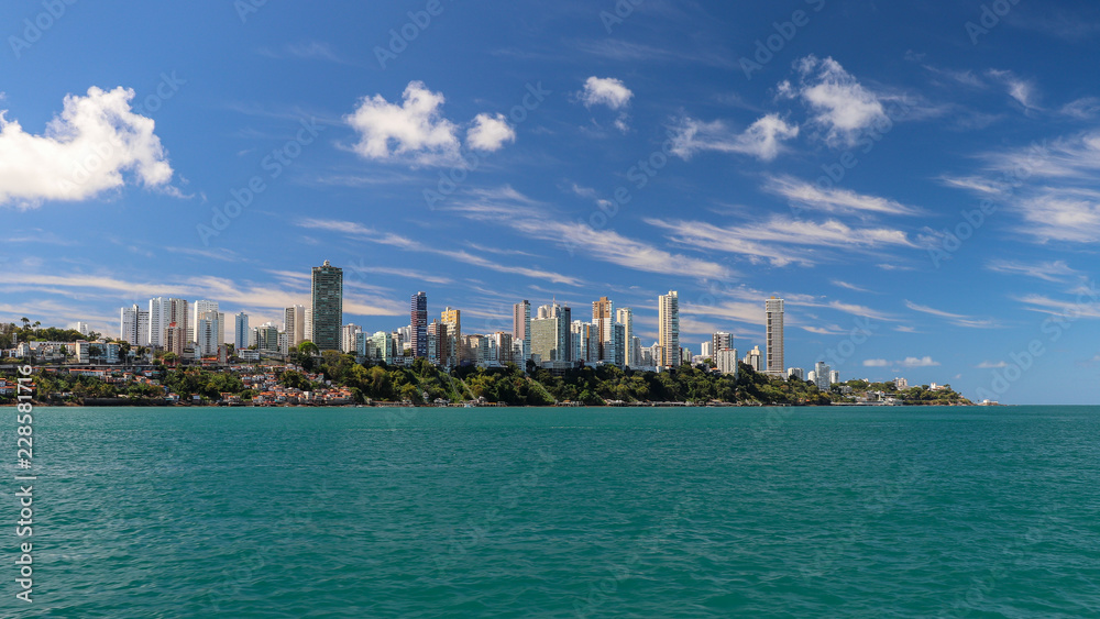 Fototapeta premium Skyline of Salvador, Bahia, Brazylia