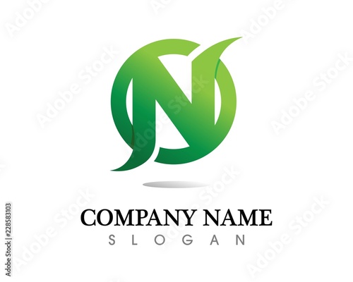 N Letter Logo Template