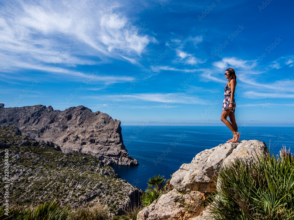 Beautiful scenery at Cap de Formentor in Mallorca Spain