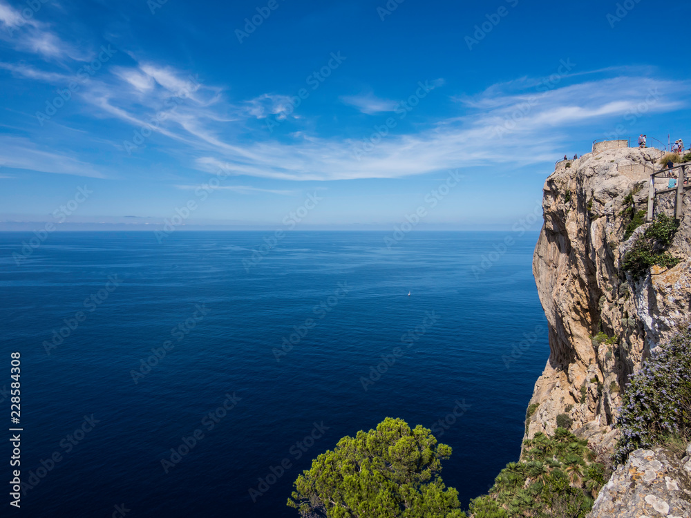 Beautiful scenery at Cap de Formentor in Mallorca Spain