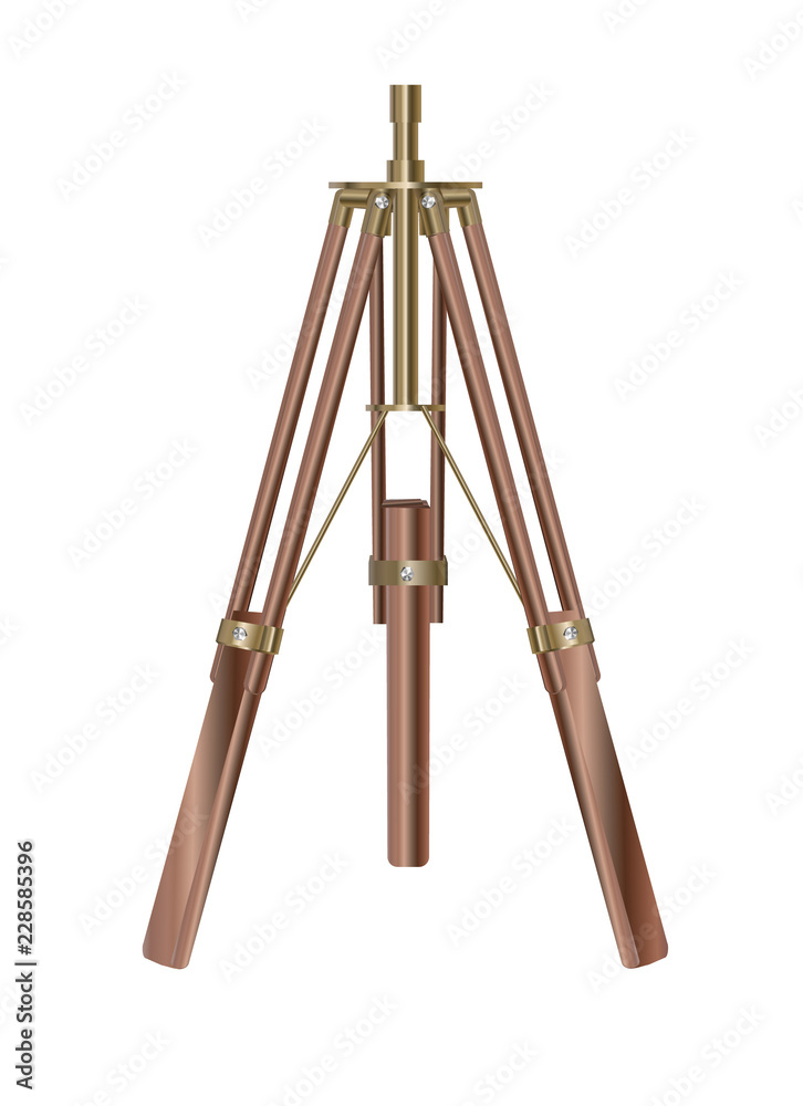 retro tripod isolated on white . Vector illustration EPS10 retro tripod isolated on white . Vector illustration EPS10