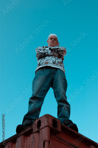 cooler Rapper Junge