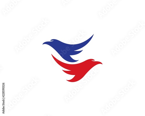 Falcon Eagle Bird Logo Template