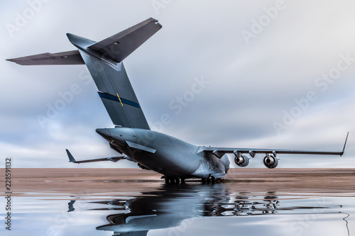 Canvas Print Single huge airplane