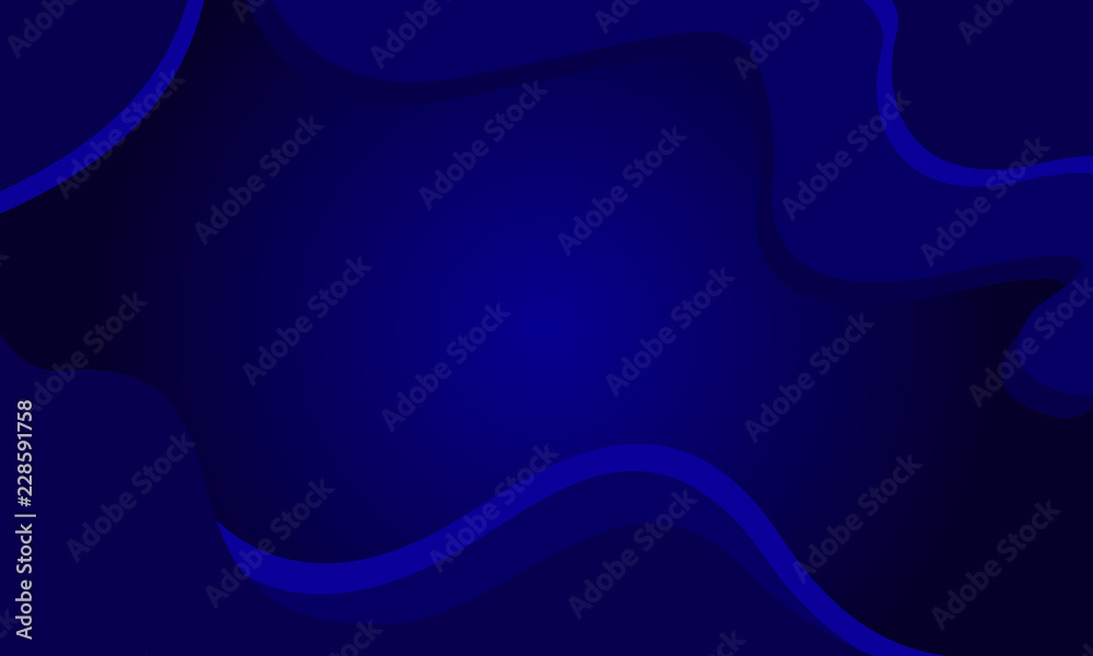 Abstract wave blue background. Vector.