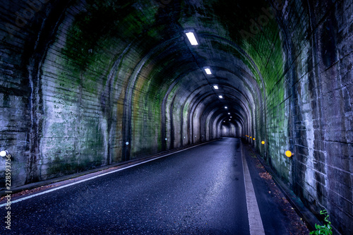 Dark scary tunnel