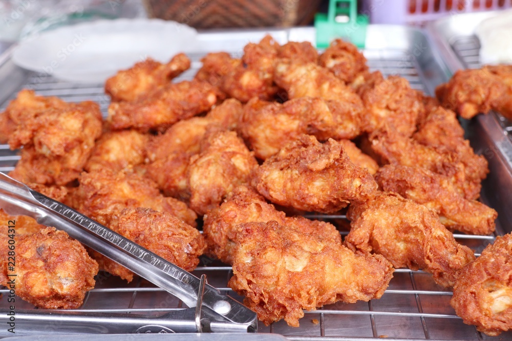 Fried chicken at street food Fried chicken at street food