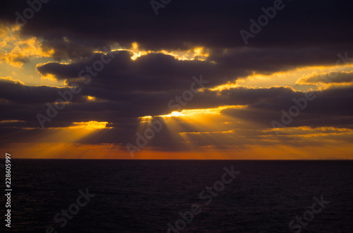Sunset Over the Pacific Ocean © John R. Alves
