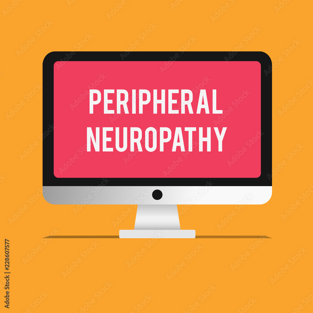 Writing note showing Peripheral Neuropathy. Business photo showcasing Condition wherein peripheral nervous system is damaged. Writing note showing Peripheral Neuropathy. Business photo showcasing Condition wherein peripheral nervous system is damaged.