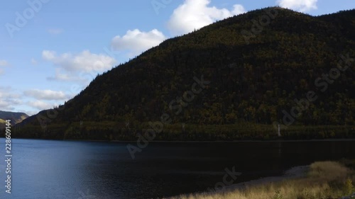 Wallpaper Mural Steadicam gimbal shot of a beautiful & calm lake in the Gaspé Peninsula Torontodigital.ca