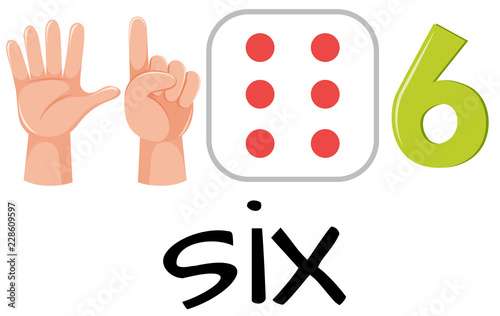 Number six with images