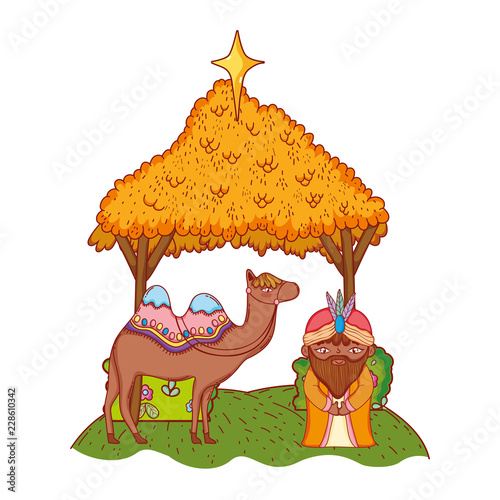 wise man king cartoon