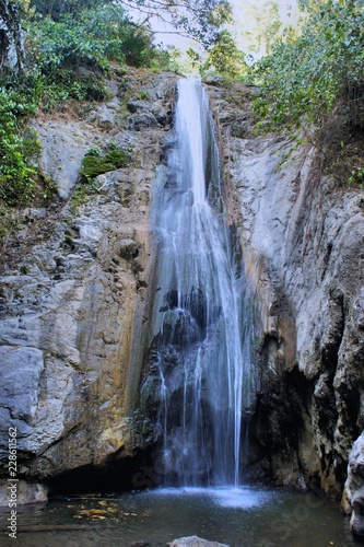 Beautiful waterfall in the tropics. Philippines.
