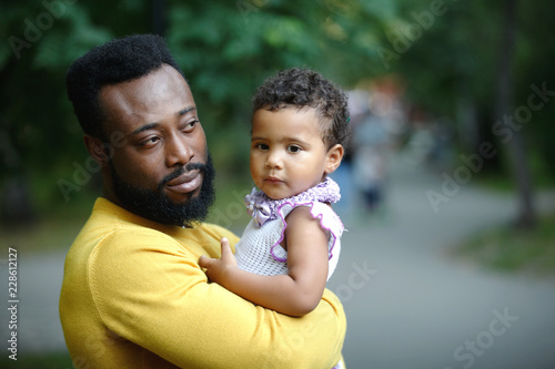 Little girl and father © olgasparrow