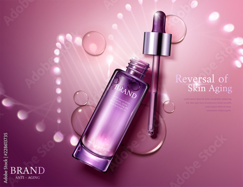 Anti aging cosmetic ads
