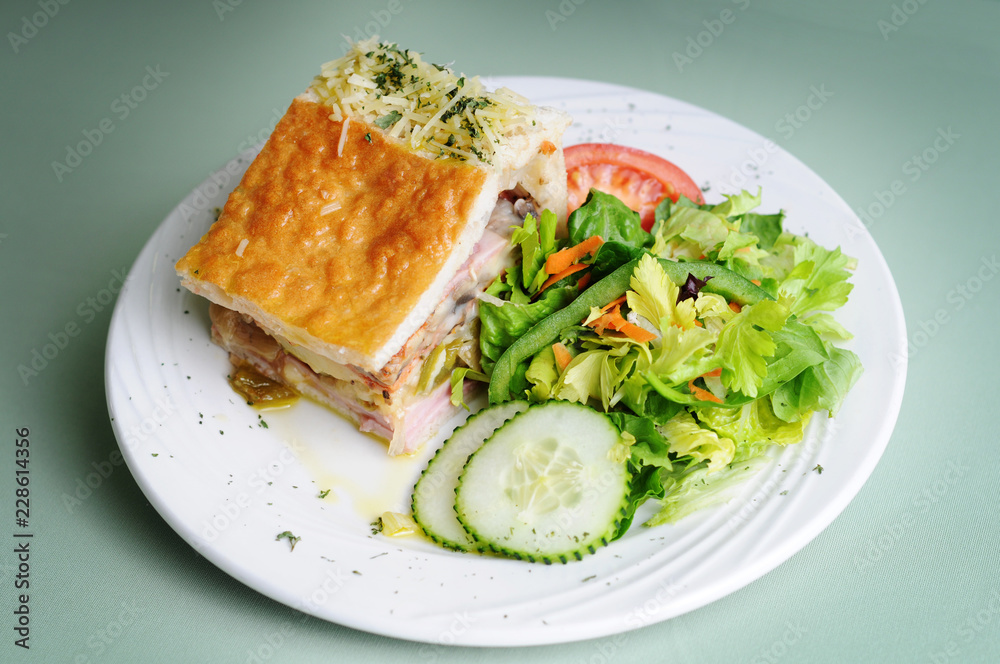Fresh Deli Pie With Side Salad Fresh Deli Pie With Side Salad