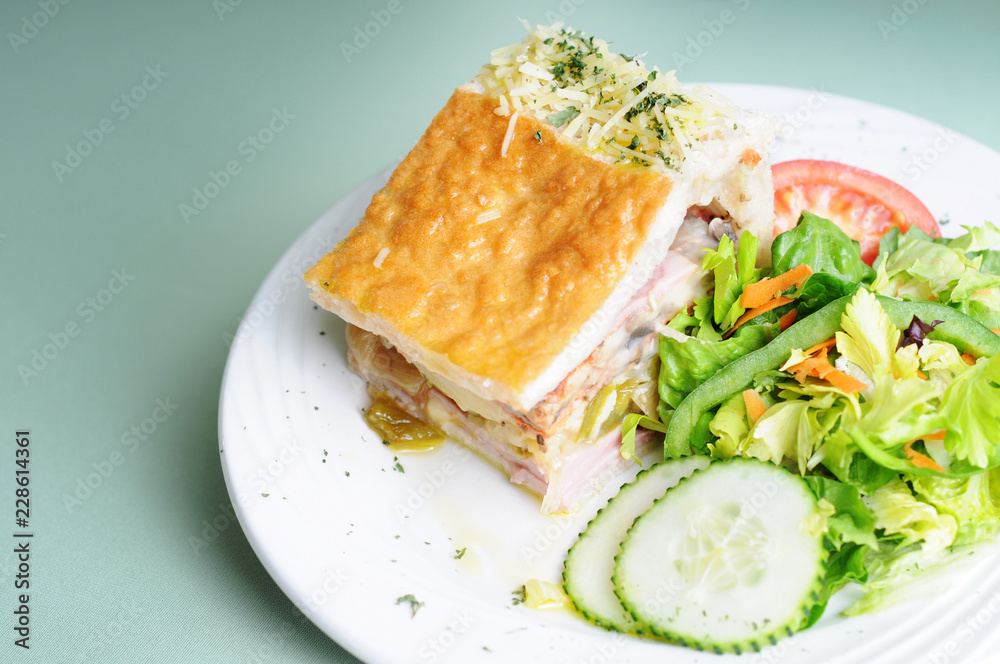 Fresh Deli Pie With Side Salad Fresh Deli Pie With Side Salad