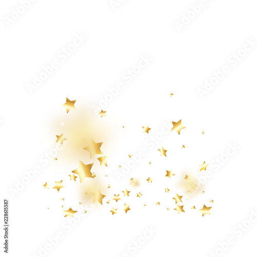 Star falling confetti background.