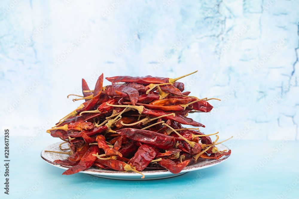 Fototapeta premium Dried Red Chili Peppers
