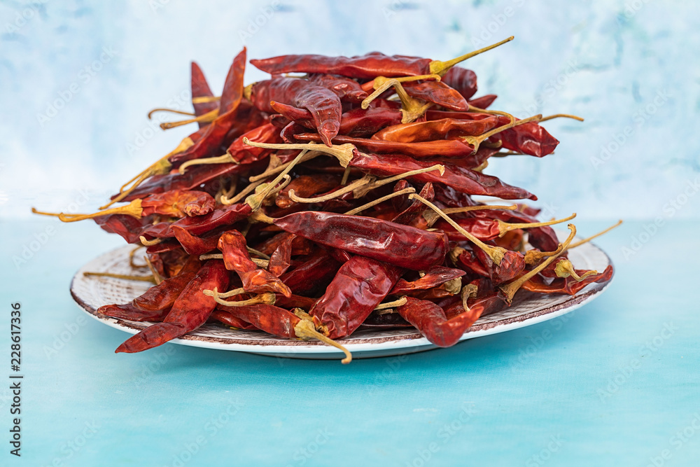 Fototapeta premium Dried Red Chili Peppers