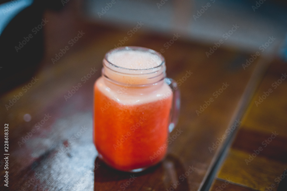 Fresh orange juice in a cup Fresh orange juice in a cup