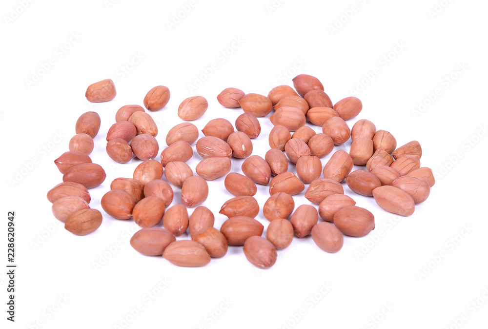 peanuts isolated on white background peanuts isolated on white background