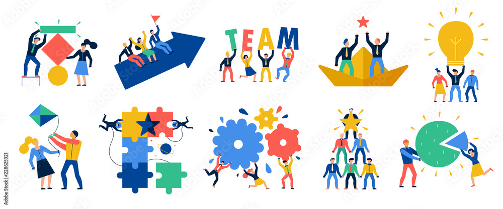Teamwork Icons Set